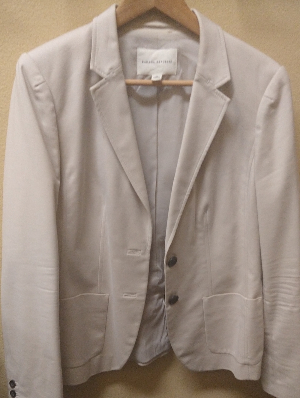 Banana Republic Sleek Suit Jacket in Stone